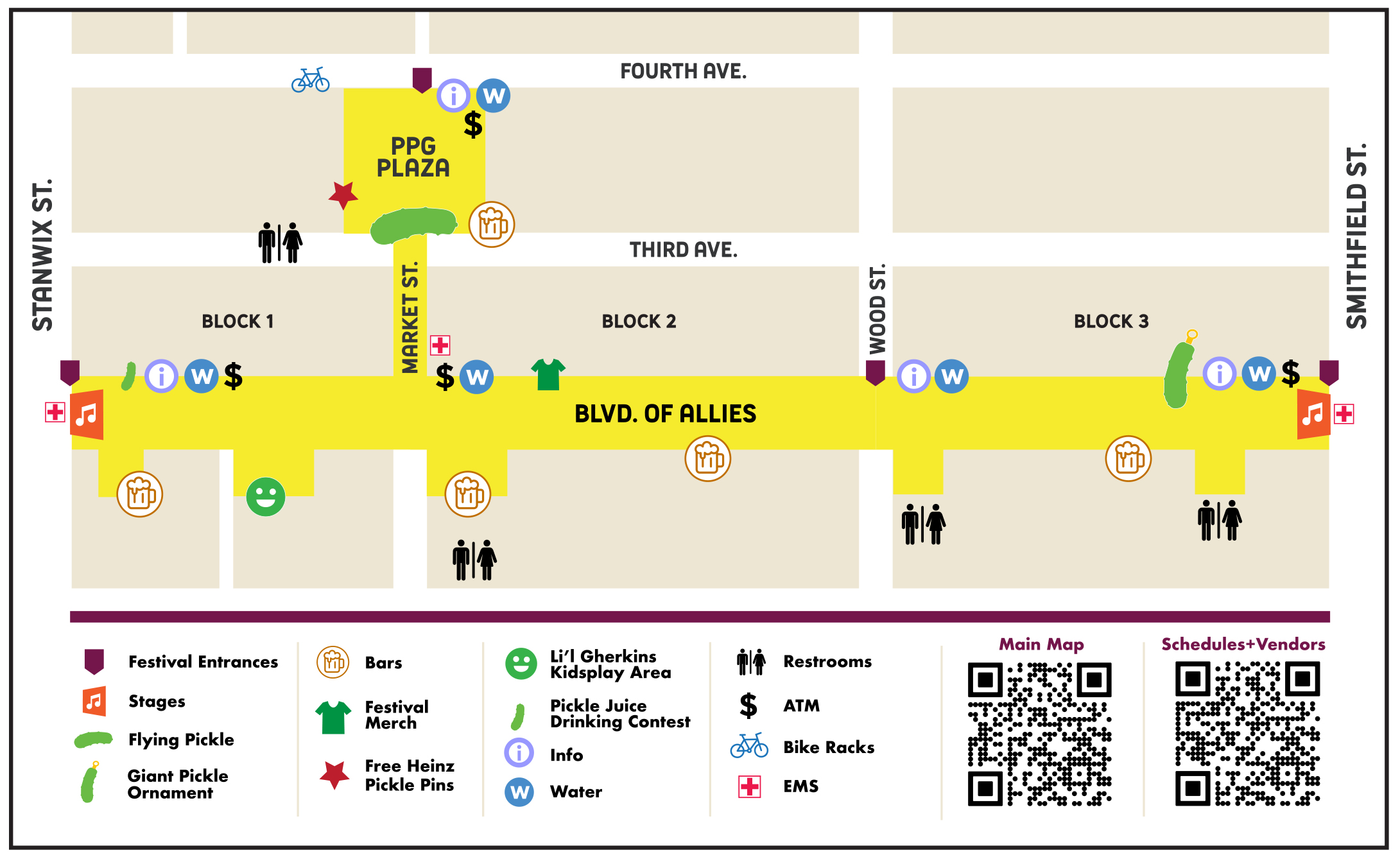 2023 Picklesburgh Maps Picklesburgh